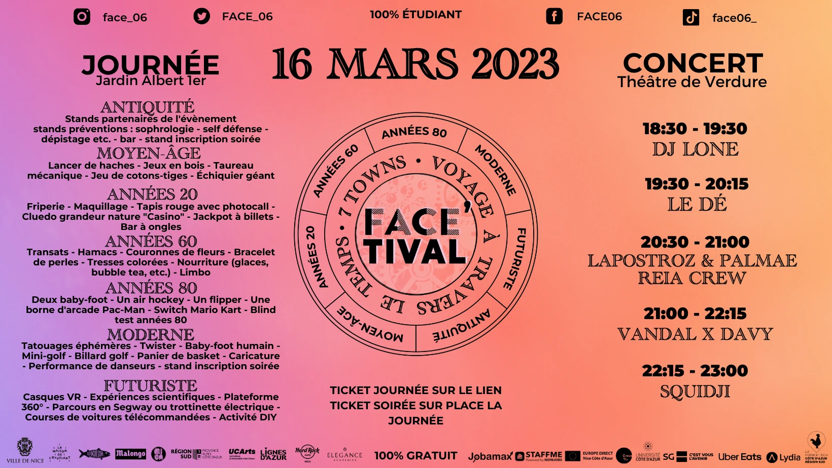 Bannière de l'édition 2023 du FACE'TIVAL